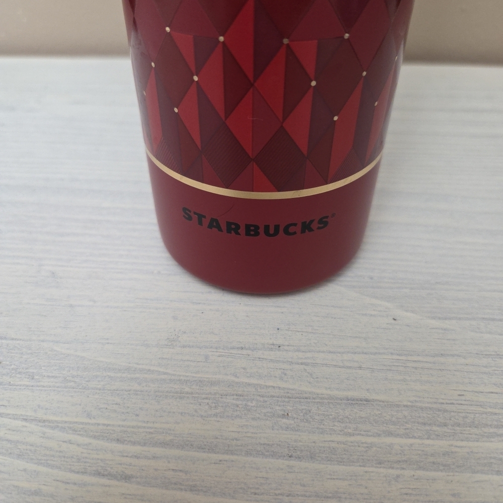 MiiR Starbucks Red Diamond Pattern Thermal Coffee/Water Bottle 20oz - Picture 4 of 5
